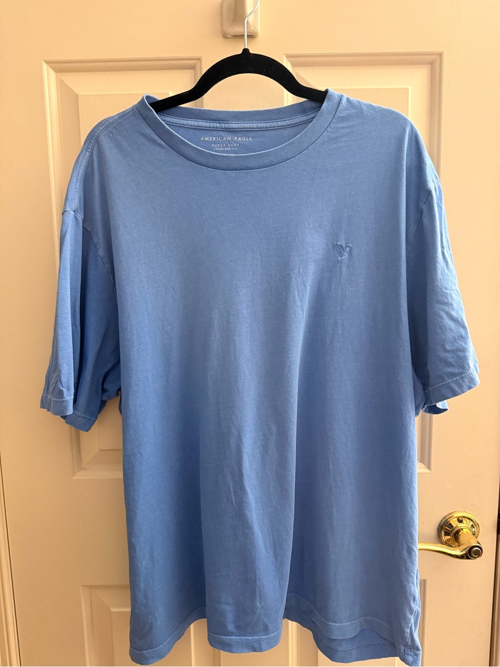 American Eagle Outfitters Men’s Relaxed Crewneck T-Shirt - Sky Blue